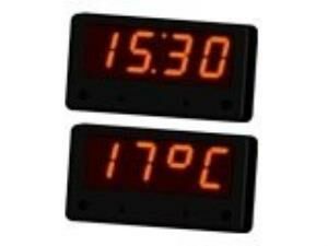 SDSAR 12V/24V KAYAR YAZILI TERMOMETRELİ SAAT Yüzey 3006094