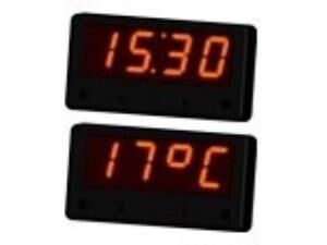 SDSAR 12V/24V KAYAR YAZILI TERMOMETRELİ SAAT Yüzey 3006094