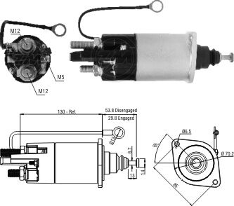 1841   MARŞ OTOMATİĞİ 24V CAT BMC 39MT PROFOSYONEL  KULAKLI 1881 10511409