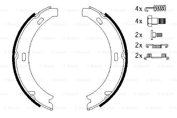 Pabuçlu Fren Balatası [164*25 mm]MERCEDES-BENZ E 200 199506 - 200102; E 220 DIESEL 199506 - 199905; E 220 CDI 199907 - 200203; E 240 199709 - 200004; E 230 199506 - 199708; E 220 CDI T-Modell 199907 - 200301; E 200 CDI 199907 - 200203; E 320 CDI T MB