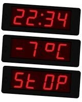 SDSB318 12V/24V STOP’lu Otobüs Saati SDS318 1,5” D 30060052