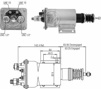 ZM 950 MARŞ OTOMATİĞİ 50MT STARTER MOTOR SERİES CATERPILAR 10521166