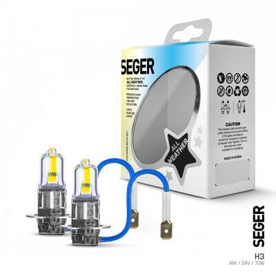 210867 H3 24V 70W (3.000K AQUA SARI IŞIK) TAKIM  PK22S ALL WEATHER