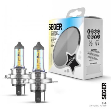 210980 H4 24V75/70W(3.000K AQUA SARI IŞIK)TAKIM P43T ALL WEATHER