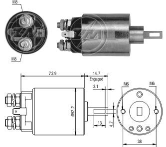 584    MARŞ OTOMATİĞİ 12V HONDA ACCORD 2114-47501