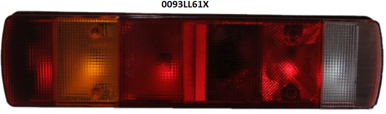 0093LL61X - SOL STOP LAMBASI SCANIA PLAKALI 30 CM  KABLOLU