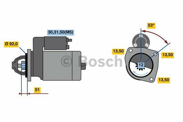 Marş  Motoru VOLVO PENTA TD 100-160 Serie VOL 9000872364; VOL 8723