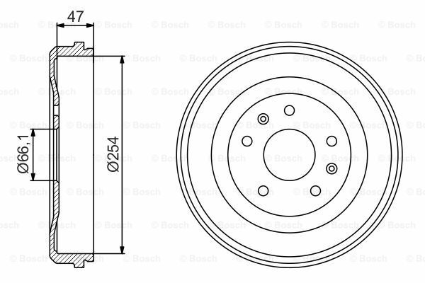 Fren Kampanası [254 / 47 mm]LAND ROVER GROUP Freelander 2.0 TD4 AWD 200109 - 200703; Freelander 2.0 D AWD 199709 - 200309; Freelander 1.8 i 16V AWD 199709 - 200703; Freelander 2.5 V6 AWD 200109 - 200703 ROW SDC100130; ROW SDC10