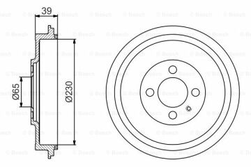 Fren Kampanası - [230 / 39 mm]SEAT Inca 1.9 D 199511 - 200306; Caddy 1.9 D 199511 - 200306; Caddy 1.9 SDI 200009 - 200306; Caddy 1.9 SDI 199511 - 200009; Caddy 1.9 TDI 200009 - 200306; Caddy 1.4 200009 - 200306; Caddy 1.9 TDI 199612 -  VWW 6K9609617;