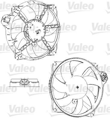 696229 FAN MOTORU MEGANE/SCENIC III ALL RANGE 214810011R