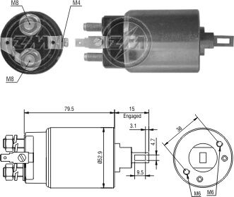 1981  MARŞ OTOMATİĞİ 12V BMC NISSAN LEVENT 2130-77005