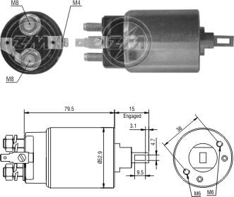 1981  MARŞ OTOMATİĞİ 12V BMC NISSAN LEVENT 2130-77005