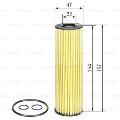 MERCEDES-BENZ SLK 200 01.2011 - 04.2015 BOSCH YAĞ FİLTRESİ filitre