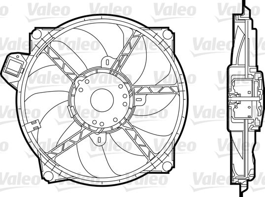 696376 FAN MOTORU RENAULT MEGANE III>07/08 214810898R,