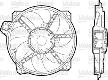 696376 FAN MOTORU RENAULT MEGANE III>07/08 214810898R,