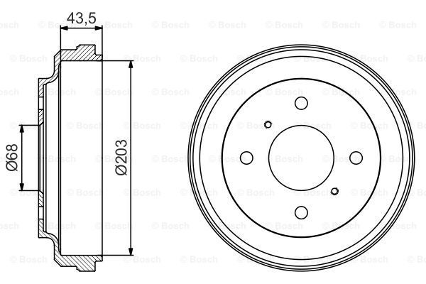 Fren Kampanası - [203 / 43,5 mm]NISSAN Primera 1.6i Hatchback 200009-200112; Almera 1.5i Hatchback 200208-200611; Almera 1.5i Sedan 200208-200611; Almera 1.5i Hatchback 200001-200207 NIS 432066N000; NIS 4320