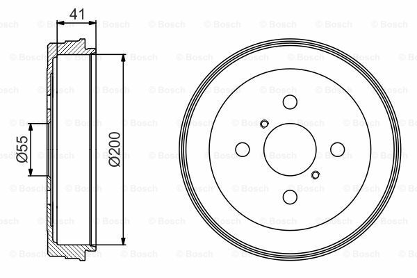Fren Kampanası - [203 / 51 mm]SEAT Inca 1.9 D 199511 - 200306; Caddy 1.9 D 199511 - 200306; Caddy 1.9 SDI 199511 - 200009; Caddy 1.9 TDI 199612 - 200009; Inca 1.9 SDI 199512 - 200009; Inca 1.4 200009 - 200306; Caddy 1.4 199712 - 200306 VWW 6K9501615D