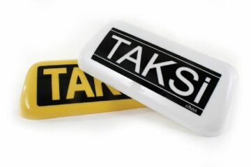 TAKSİ LEVHASI CAMI