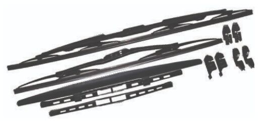 RB0630 SİLECEK SÜPÜRGE TK. 550-R+450MM FORD FOCUS- >2005