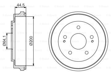 Fren Kampanası - [200,0  / 44,5  mm]HONDA HR-V 1.6i 16V 4WD 199812 - 200512; HR-V 1.6i 16V 199812 - 200512 HON 42610S2H000