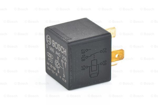 BOSCH_0986AH0206 24V, 20/10 A, 5 Pinli, Braketsiz (CO,R) Mini Röle