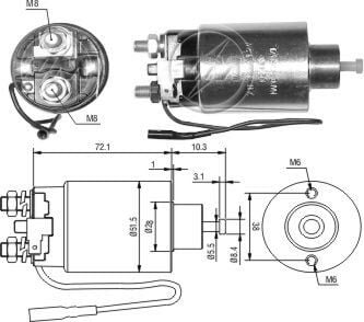 ZM 798    MARŞ OTOMATİĞİ 12V MITSUBISHI TAKSİ YM YAN FİŞLİ