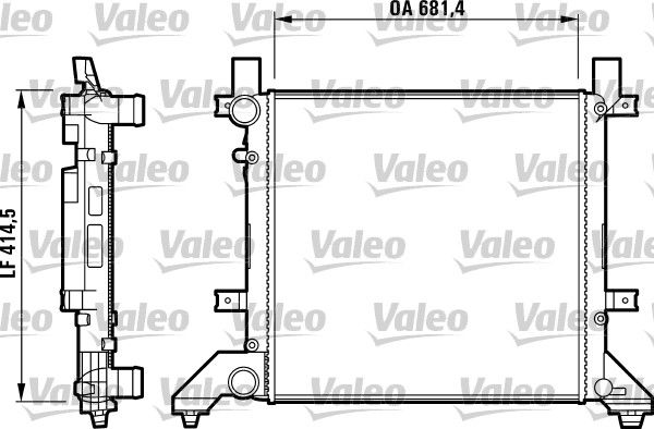 731605 RADYATÖR VOLKSWAGEN LT II 2D0121253B