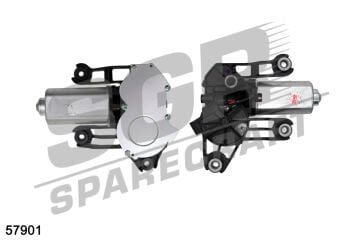 57901 SİLGİ MOTORU ARKA FIORINO BIPPER NEMO  ÇİFT KAPI