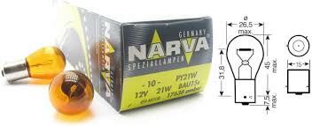 17638 12V 93 21W SARI YT AMPÜL