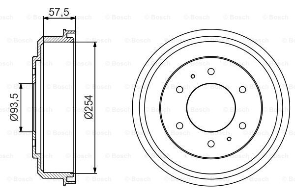 Fren Kampanası [254 / 62 mm] L 200 2.5 Diesel Turbo 4WD 199211 - 200103; L 200 2.5 Diesel 2WD 198410 - 199605; L 200 1.6 198611 - 199503; Pajero 2.3 TD 198212 - 198604; Pajero 2.5 TD 198605 - 199106; L 200 2.5 Diesel 4WD 198712 - MIT MB950951; MIT MB