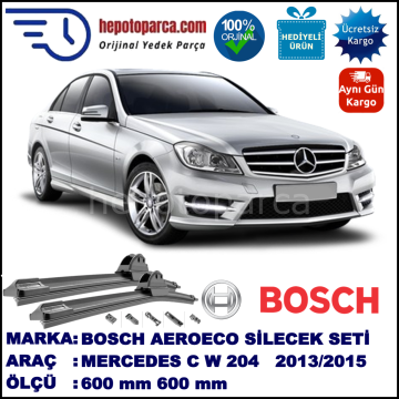MERCEDES-BENZ Serie C [204] 03.2013-..., 600 / 600 mm. BOSCH AEROECO Aparatlı Muz Silecek