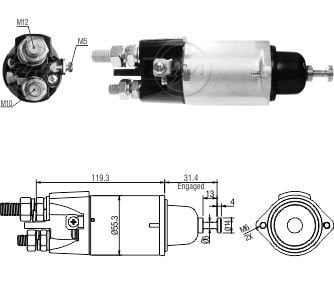 3898  MARŞ OTOMATİĞİ 24V 2 KULAK KALIN CİVATA MERCEDES AXOR