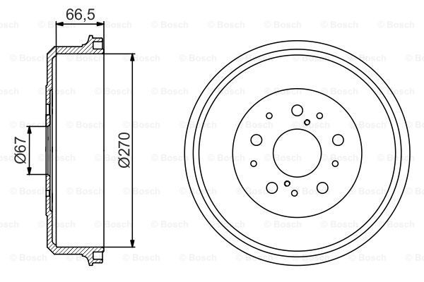Fren Kampanası - [270 / 68 mm]TOYOTA Hiace 2.8 Diesel Wagon 198908 - 200008; Hiace 2.8 Diesel Van 198908 - 200008; Hilux 2.4 Diesel Pickup 199711 - 200108; Hilux 2.4 Diesel Pickup 199708 - 200108; Hiace 3.0 Diesel Wagon 200108 - 200602;  TOY 42431260