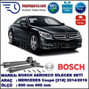MERCEDES-BENZ Serie CLS Coupé [218] 03.2014-..., 600 / 600 mm. BOSCH AEROECO Aparatlı Muz Silecek