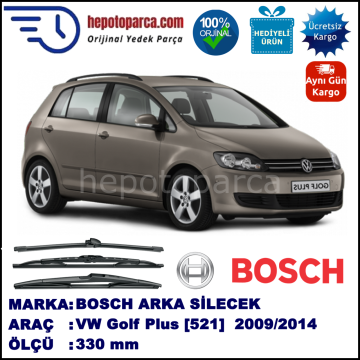 VW Golf Plus [521] 330 mm 01.2009-... BOSCH Arka Silecek