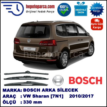 VW Sharan [7N1] 330 mm 05.2010-... BOSCH Arka Silecek