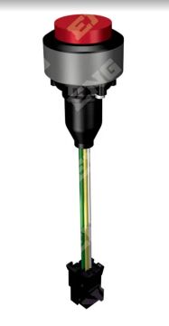 KAPI AÇMA BUTONU DÜZ DÜĞMELİ 24V  MAN OTOBÜS KAPI BUTONU BELEDİYE KIRMIZI