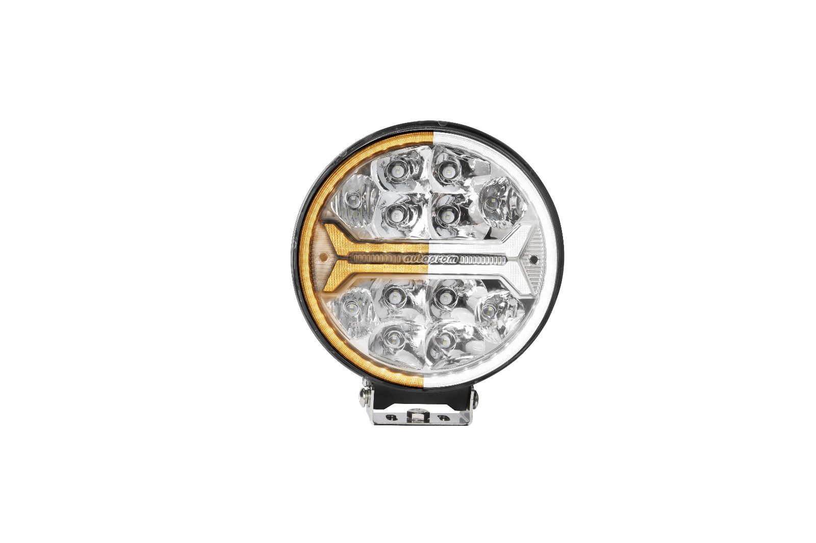 202401 LED YUVARLAK SİS FARI ÇİFT RENK SARI-BEYAZ  SARI-BEYAZ 12/24V