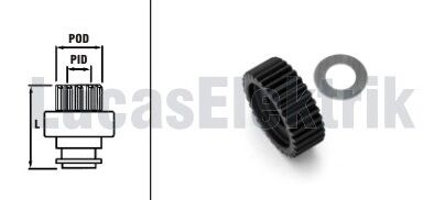 LUCAS LTH210  REDİKTÖR DİŞLİ SETİ H-100 HYUNDAİ