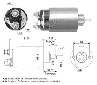 ZM 1761  MARŞ OTOMATİĞİ 12V FORD CONNECT V184 VİDALI TRANSİT   F3RZ-11390-A,,