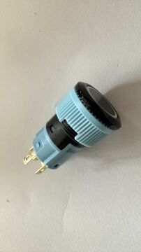 S34 16MM SİYAH BUTON YAYLI KIRMIZI LED