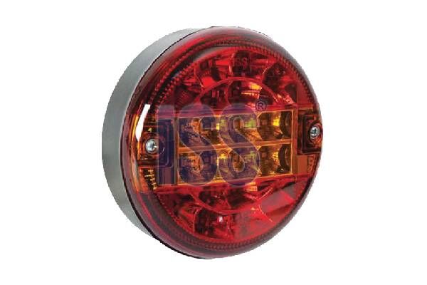 HAMBURGER STOP LAMBASI SARI / KIRMIZI KISA 24V 3 FONKSİYONLU