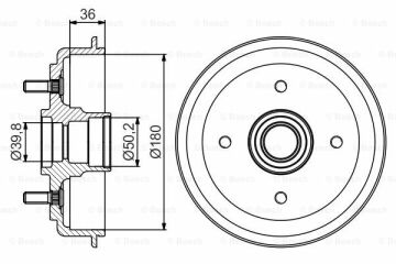 Fren Kampanası [180 / 36 mm]HYUNDAI Elantra 1.6 200608 - 201106; Soul 1.6 CRDi 200901 - ; Soul 1.6i CVVT 200901 - 201107; Cerato 2.0 200812 - ; Cerato 1.6 201008 - ; Soul 1.6 GDi 201108 - ; Soul 1.6i CVVT 201108 - ; Cerato Koup 2.0 2010 KIA 584112H00