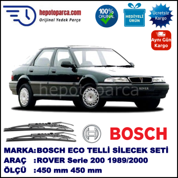 ROVER Serie 200  10.89-03.00 450 / 450 mm. BOSCH ECO Telli Silecek 2'li Takım