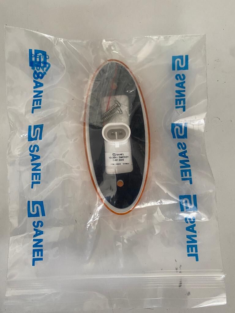 SME02Y SIDE MARKER ELİPS SME02Y 4 LED/SARI/10-30V  SOKETLİ