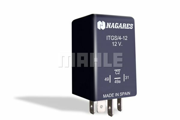 ITGS/4-12 FLASHER UNIT 12V. WITH FUSED LAMP DETECT PASS. CARS UNIVERSAL