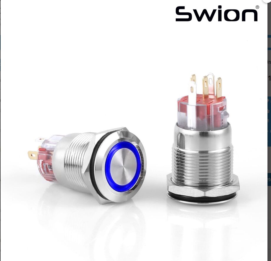 D57 19MM YAYLI 24V MAVİ LED KIRMIZI SARI YEŞİL