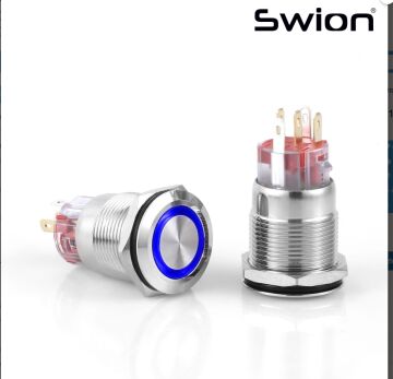 D57 19MM YAYLI 24V MAVİ LED KIRMIZI SARI YEŞİL