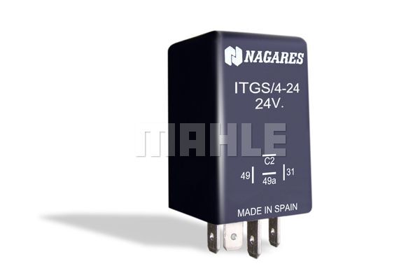 ITGS/4-24 SİGORTALI LAMBA TESPİTLİ (DIN) FLAŞÖR ÜN HEAVY DUTY W TRAILER UNIVERSAL MFL 24 MAHLE