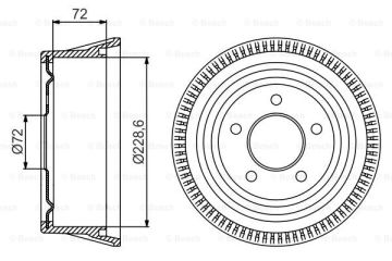 Fren Kampanası - [228,6 / 76 mm] Voyager 2.5 TD 199501 - 200012; Caravan 2.5 TD 199501 - 200308; Voyager 2.5i 198801 - 199408; Voyager 2.5 TD 199204 - 200012; Grand Caravan 3.0i 198609 - 199508; Grand Caravan 2.5i SE 198609 - 199408; DOD 4383117; DOD